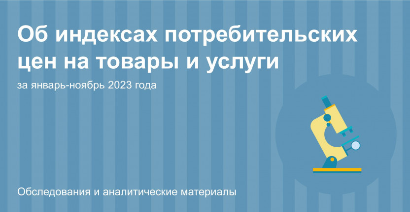 Об индексах потребительских цен на товары и услуги по Костромской области за январь-ноябрь 2023 года
